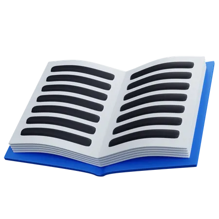 Libro de texto  3D Icon