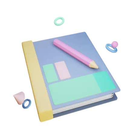 Libro de texto  3D Icon