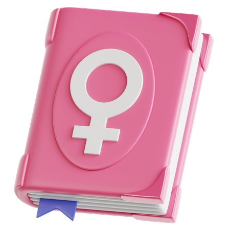 Libro del Día de la Mujer  3D Icon