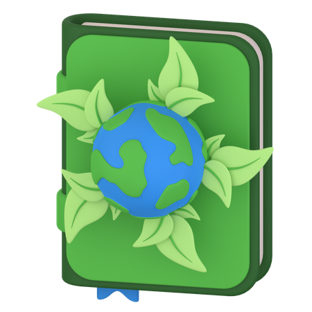 Libro de ecología  3D Icon