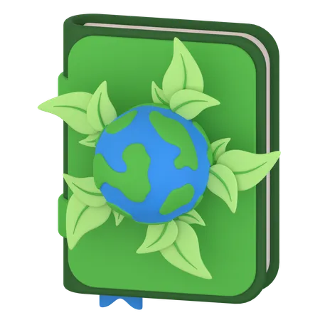 Libro de ecología  3D Icon