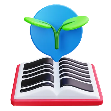 Libro ecológico  3D Icon