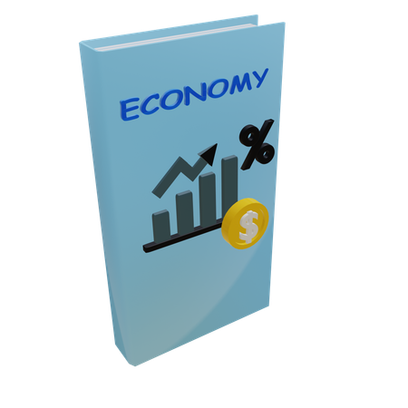 Libro de economía  3D Icon