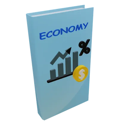 Libro de economía  3D Icon