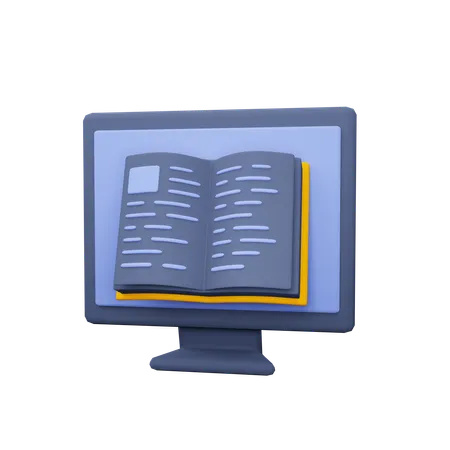 Libro electronico  3D Icon