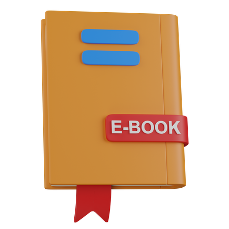 Libros electrónicos  3D Icon