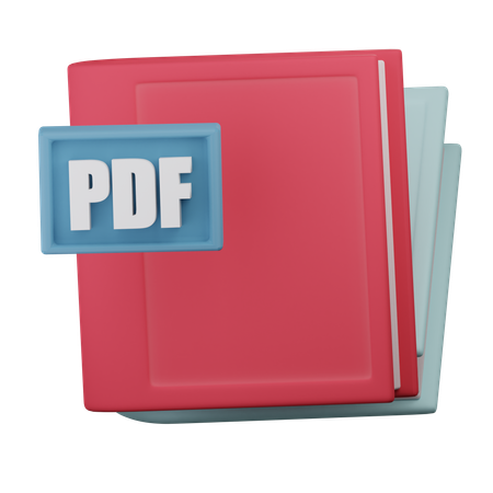 Libro electrónico pdf  3D Icon