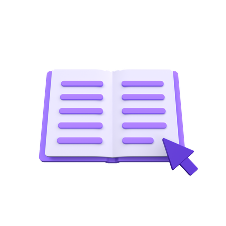 Libro en línea  3D Icon