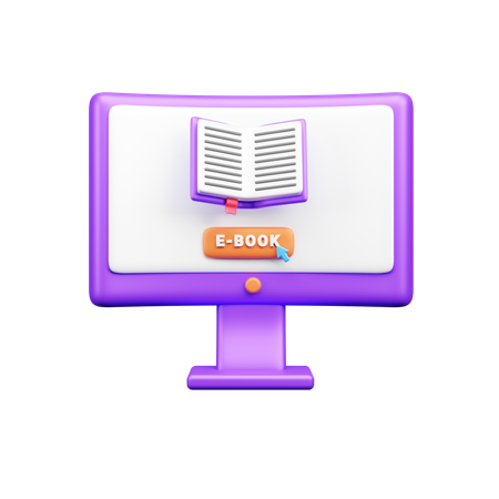 Libro en línea  3D Icon