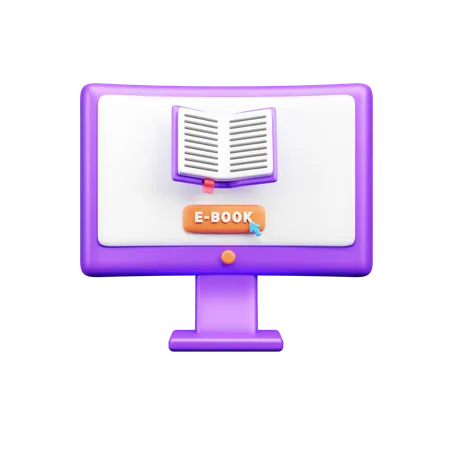 Libro en línea  3D Icon