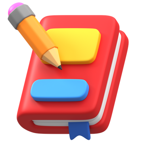 Libro escolar  3D Icon