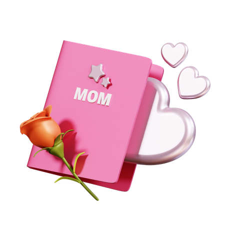 Libro especial para madres  3D Icon