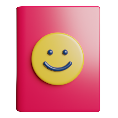 Libro feliz  3D Icon