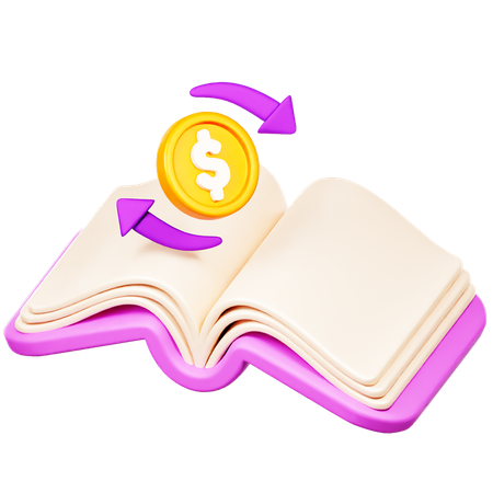 Libro financiero  3D Icon