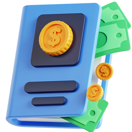 Libro financiero  3D Icon