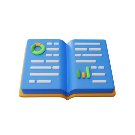 Libro financiero  3D Icon