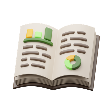 Libro financiero  3D Icon