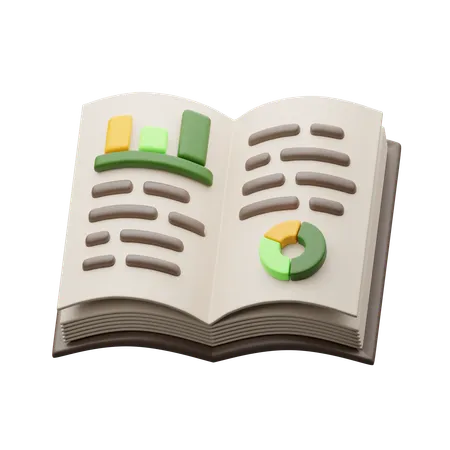 Libro financiero  3D Icon