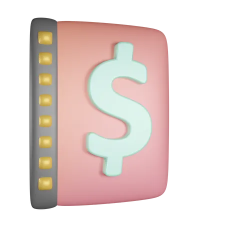 Libro financiero  3D Icon
