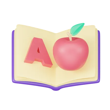 Libro de inglés  3D Icon