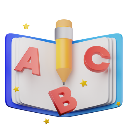 Libro de inglés  3D Icon