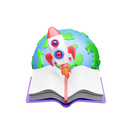 Inicio del libro  3D Icon