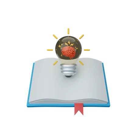 Libro De Innovacion De Renderizado 3 D Aislado Util Para La Educacion El Aprendizaje El Conocimiento La Escuela Y La Clase 3D Icon
