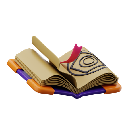 Libro magico  3D Icon