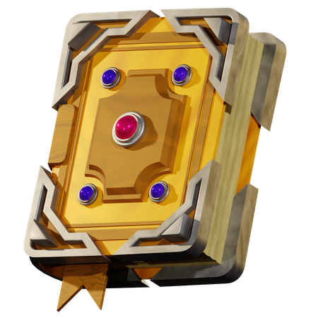 Libro mago  3D Icon