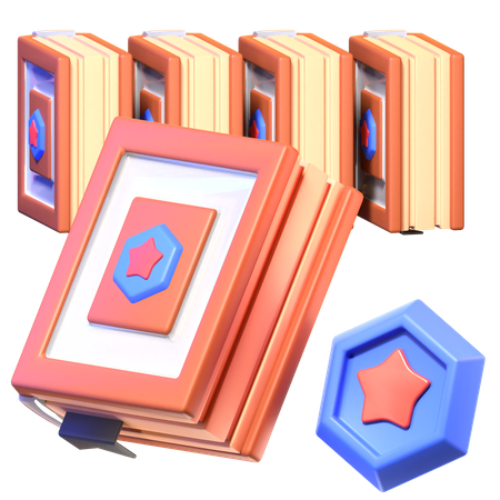 Libro mago  3D Icon