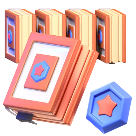 Libro mago  3D Icon