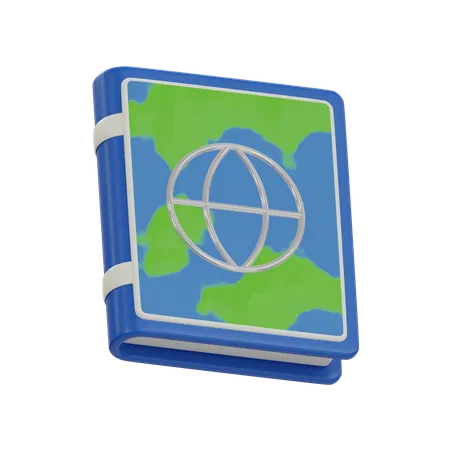 Libro de mapas  3D Icon