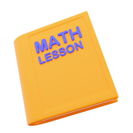 Libro de matematicas  3D Icon