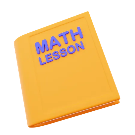 Libro de matematicas  3D Icon