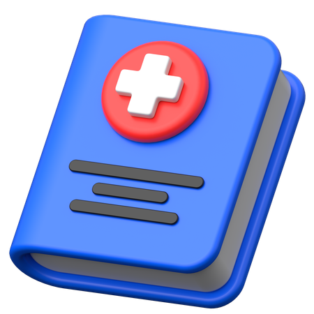 Libro medico  3D Icon