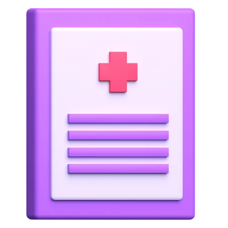 Libro medico  3D Icon