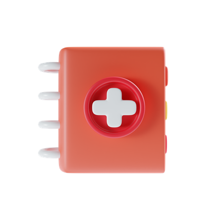 Libro medico  3D Icon