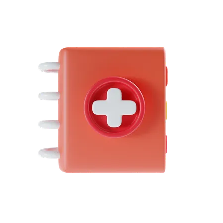 Libro medico  3D Icon