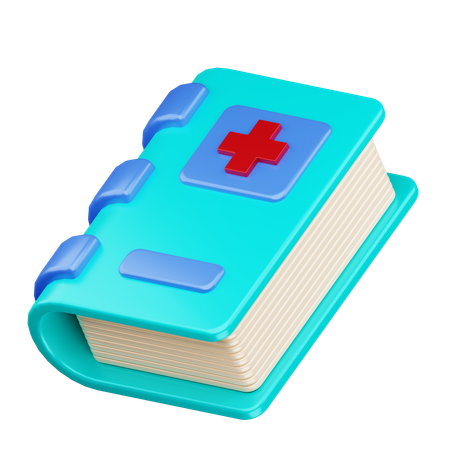 Libro medico  3D Icon