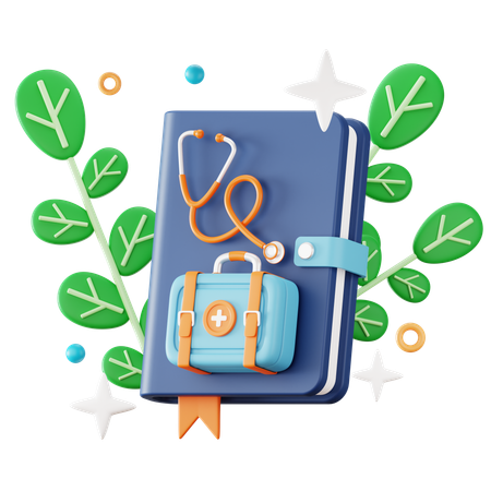 Libro medico  3D Icon