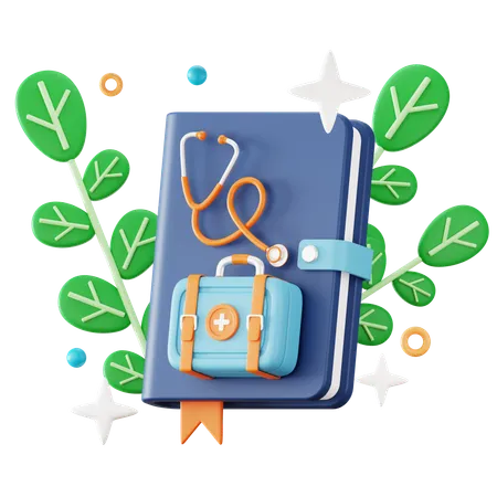 Libro medico  3D Icon