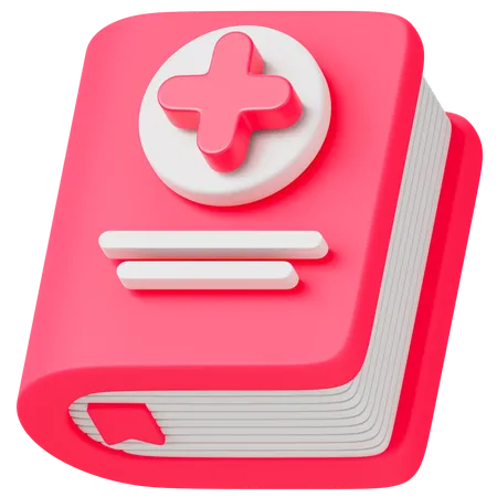 Libro medico  3D Icon