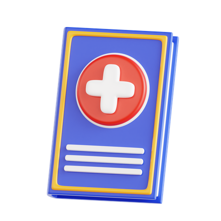 Libro medico  3D Icon