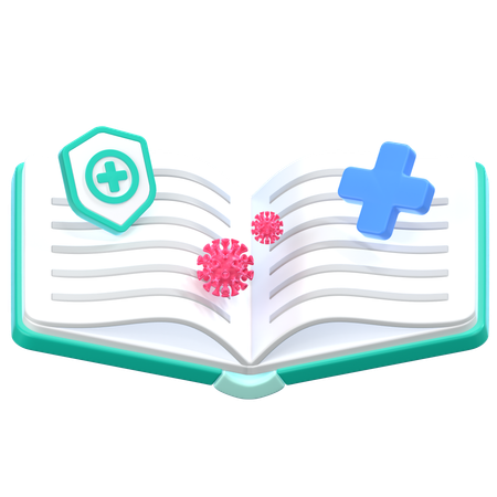 Libro medico  3D Icon