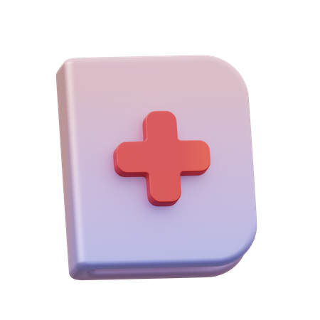 Libro medico  3D Icon