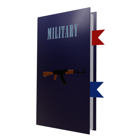 Libro militar  3D Icon