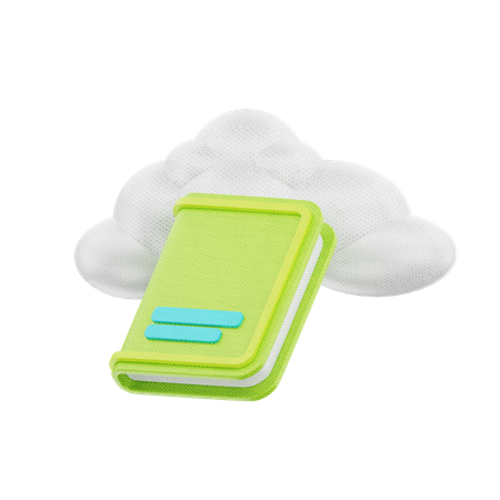 Libro de la nube  3D Icon