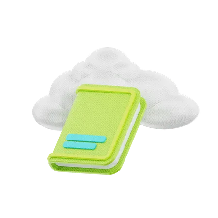 Libro de la nube  3D Icon