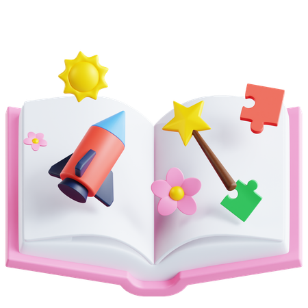 Libro para niños  3D Icon