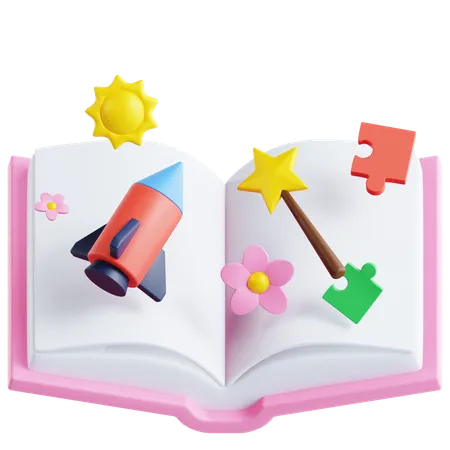 Libro para niños  3D Icon